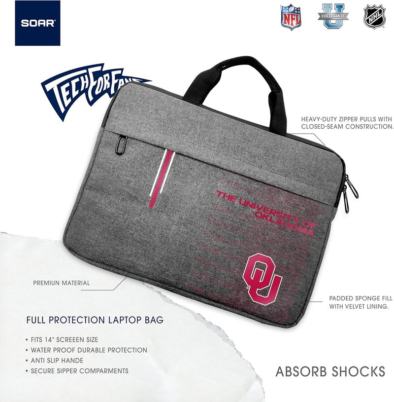 SOAR NCAA Unisex 13 Inch Laptop Sleeve - Image 4